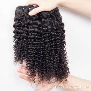 100 Unprocessed Virgin Indian Human Hair Bundles With Closure Kinky Curly Lace Closure Human Hair Extension Vendor